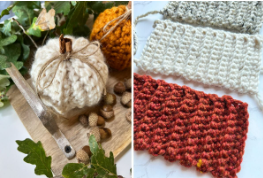 Ribbed crochet pumpkin fall decor pattern