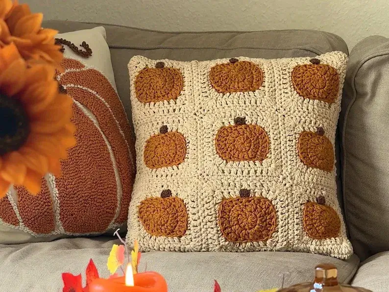 easy crochet pillow pattern for sofa decor