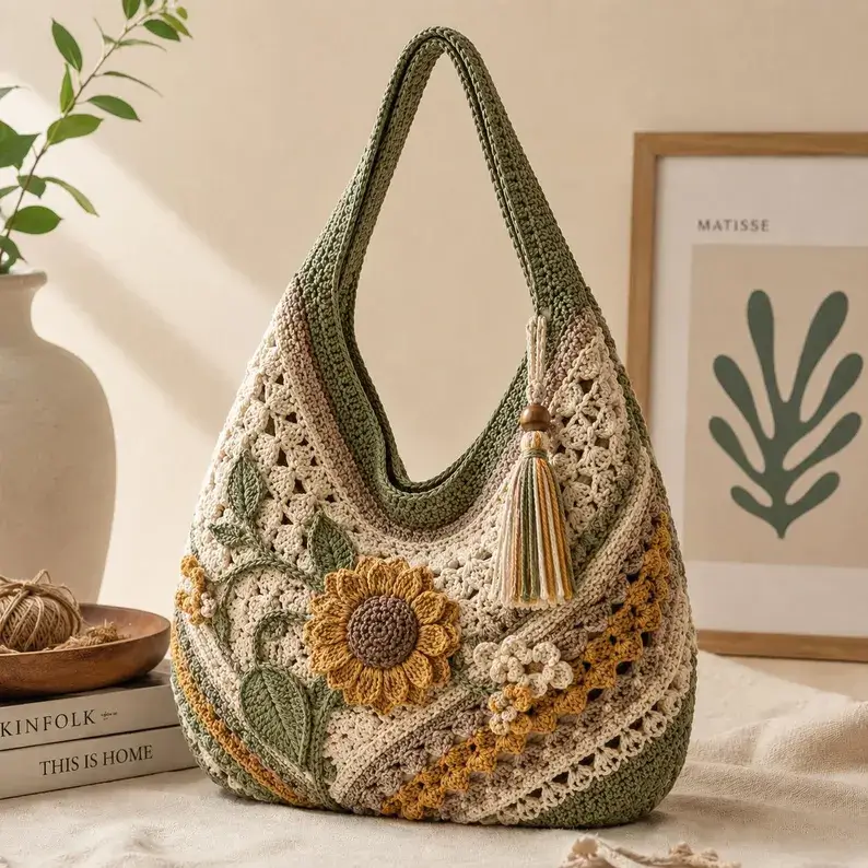 compact crochet bag pattern autumn accessory
