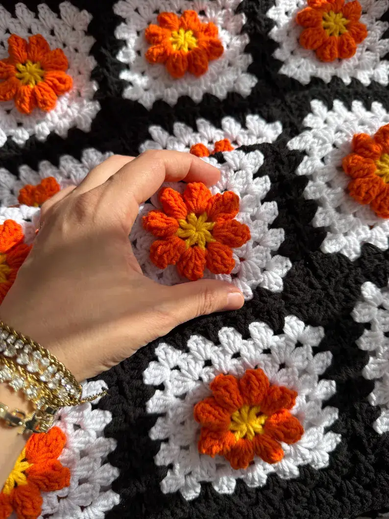 woodland fall crochet blanket