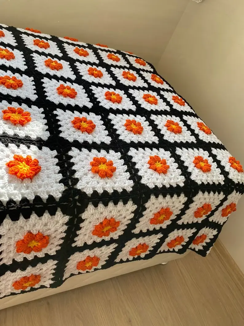harvest crochet blanket